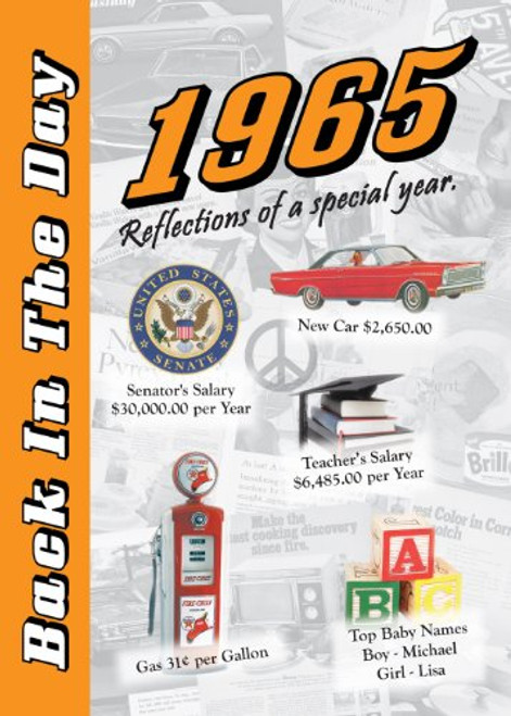 1965 Back In The Day Almanac -- 24-page Booklet / Greeting Card