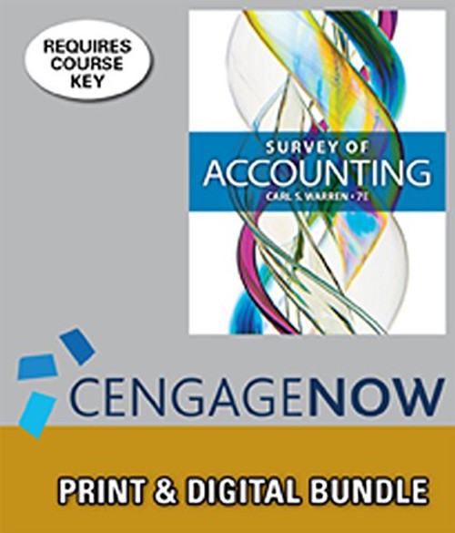 Bundle: Survey of Accounting, 7th + CengageNOW, 1 term Printed Access Card