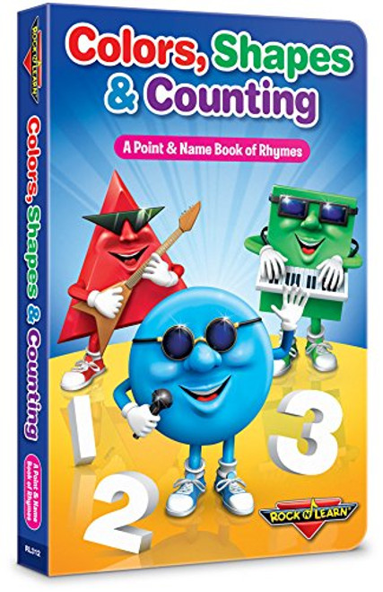 Colors, Shapes & Counting Book of Rhymes Board Book by Rock 'N Learn