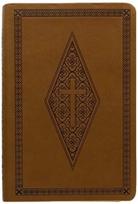 NASB Compact Bible, Brown Diamond/Cross, LT