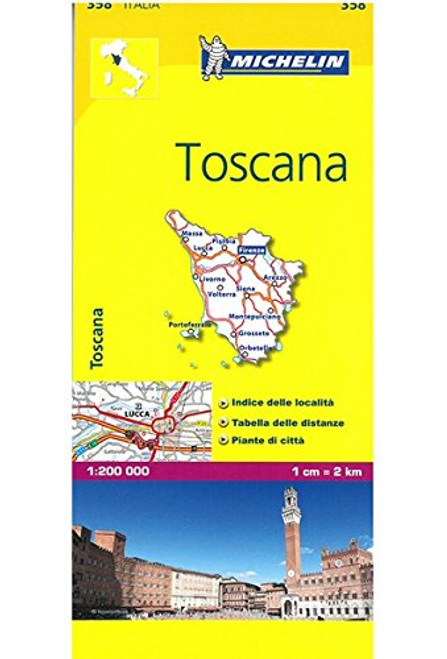 Michelin Map Italy: Toscana 358 (Maps/Local (Michelin)) (Italian Edition)