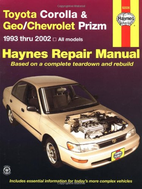 Toyota Corolla & Geo/Chevrolet Prizm Automotive Repair Manual