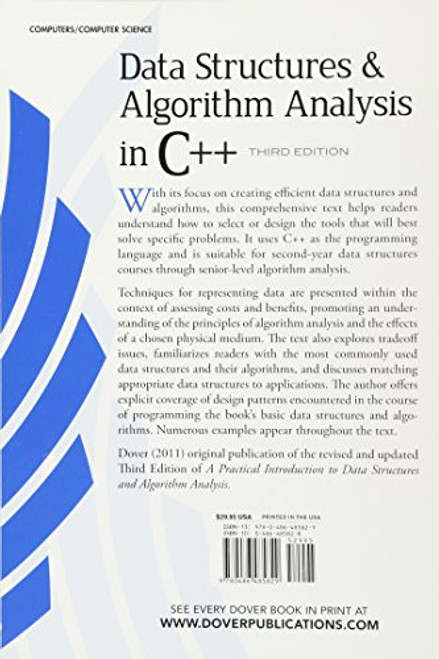 Data Structures and Algorithm Analysis in C++, Third Edition (Dover Books on Computer Science)