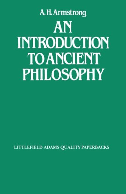 An Introduction to Ancient Philosophy (Littlefield, Adams Quality Paperback)