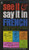 See It and Say It in French: A Beginner's Guide to Learning French the Word-and-Picture Way