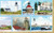 Maine Lighthouses Illustrated Map & Guide