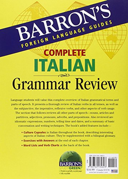 Complete Italian Grammar Review (Barron's Foreign Language Guides)