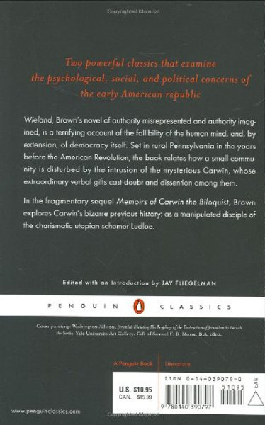 Wieland and Memoirs of Carwin the Biloquist (Penguin Classics)