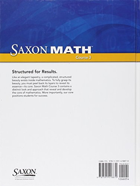 Saxon Math, Vol. 2: Teacher Manual ,Course 3