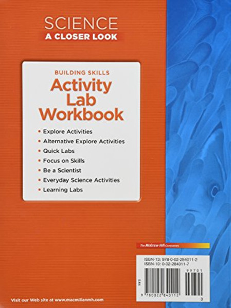 Science, A Closer Look, Grade 3, Activity Lab Book (ELEMENTARY SCIENCE CLOSER LOOK)