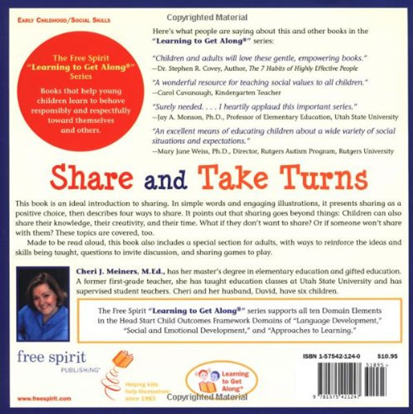 Share and Take Turns (Learning to Get Along, Book 1)