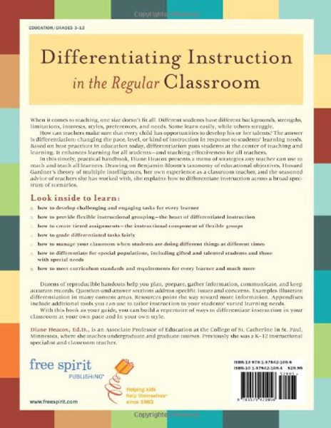 Differentiating Instruction in the Regular Classroom: How to Reach and Teach All Learners, Grades 3-12