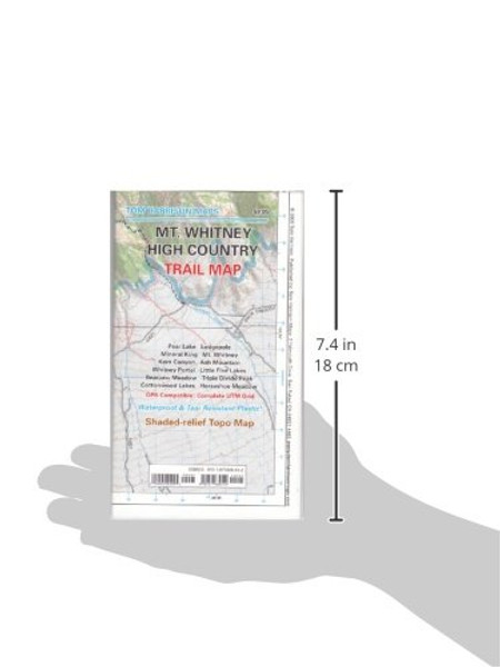 Mt. Whitney High CountryTrail Map (Tom Harrison Maps)