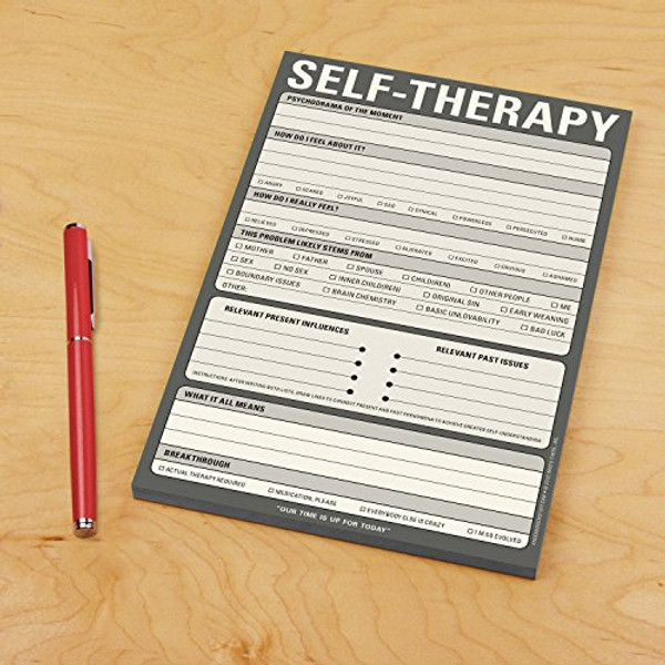 Knock Knock Self-Therapy Note Pad