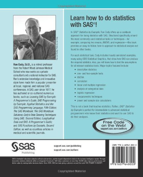 SAS Statistics by Example