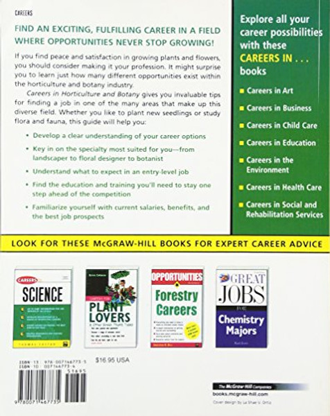 Careers in Horticulture and Botany (Careers inSeries)