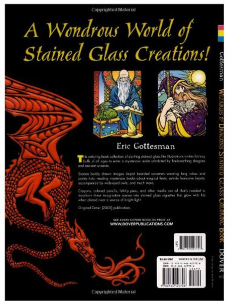 Wizards and Dragons Stained Glass Coloring Book (Dover Stained Glass Coloring Book)