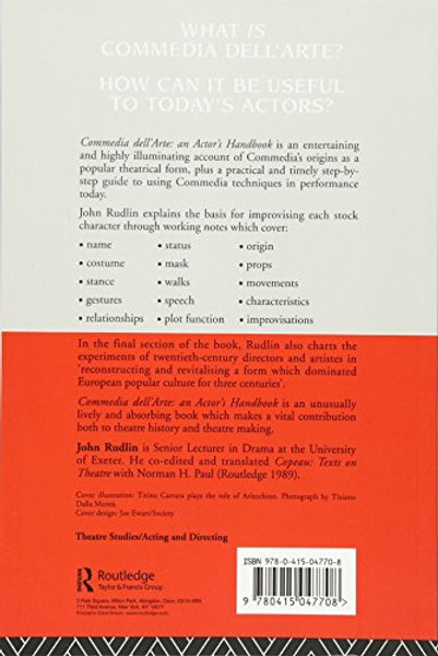 Commedia Dell'Arte: An Actor's Handbook