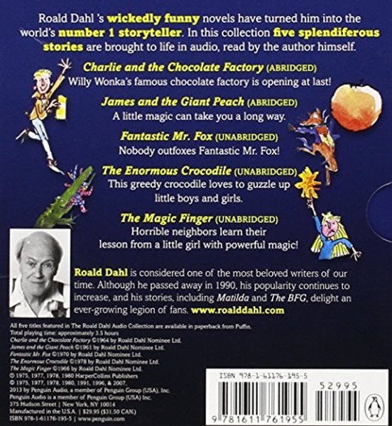 The Roald Dahl Audio Collection: Includes Charlie and the Chocolate Factory, James & the Giant Peach, Fantastic M r. Fox, The Enormous Crocodile & The Magic Finger