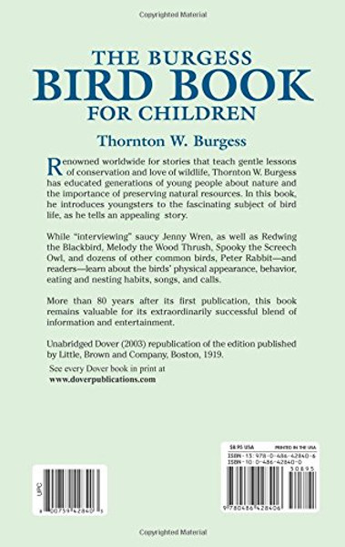 The Burgess Bird Book for Children (Dover Children's Classics)