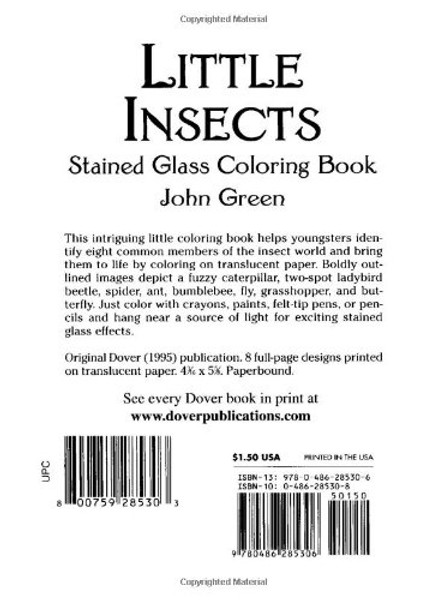 Insects Stained Glass Coloring Book (Dover Stained Glass Coloring Book)
