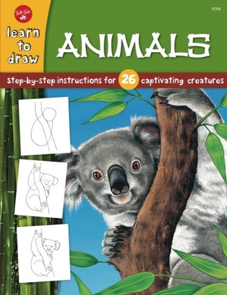 Animals: Step-by-step instructions for 26 captivating creatures (Learn to Draw)