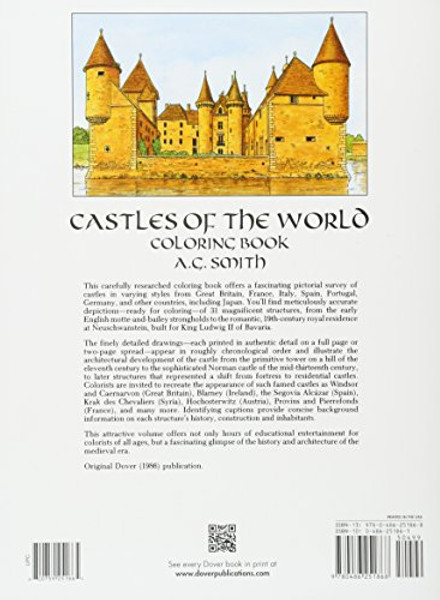 Castles of the World Coloring Book (Dover History Coloring Book)
