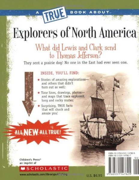 Explorers of North America (True Book)