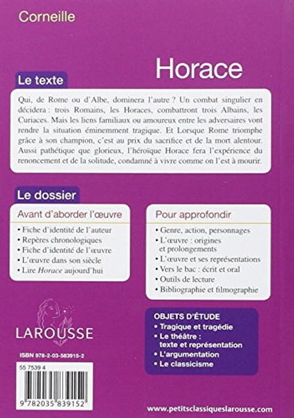 Horace (Petits Classiques) (French Edition)