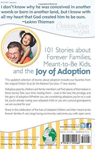 Chicken Soup for the Soul: The Joy of Adoption: 101 Stories about Forever Families and Meant-to-Be Kids