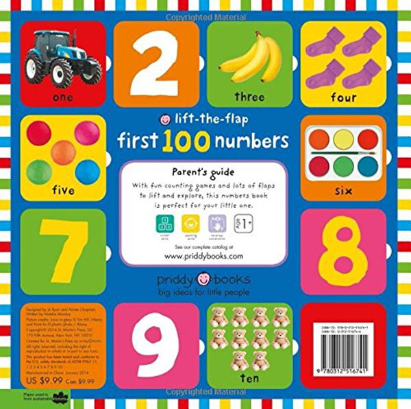 First 100 Numbers Lift-the-Flap: Over 50 Fun Flaps to Lift and Learn