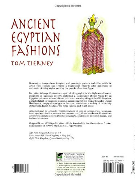 Ancient Egyptian Fashions (Dover Fashion Coloring Book)