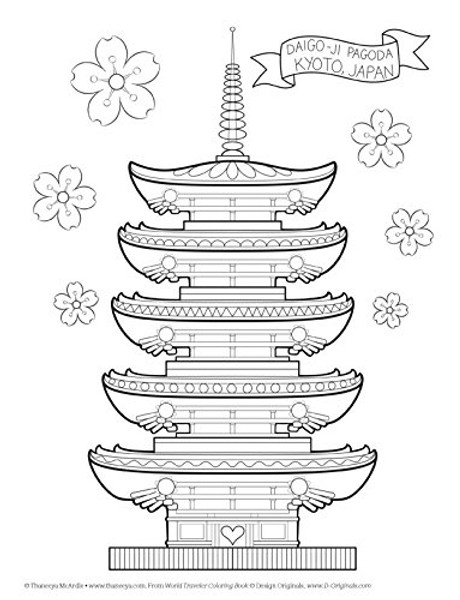 World Traveler Coloring Book: 30 World Heritage Sites (Coloring Is Fun)