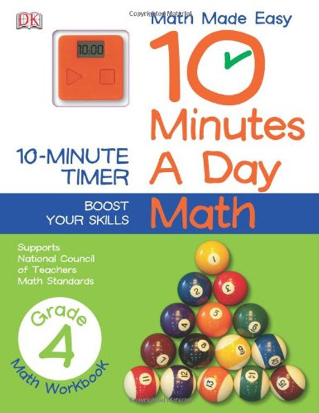 10 Minutes a Day: Math, Fourth Grade (Math Made Easy)
