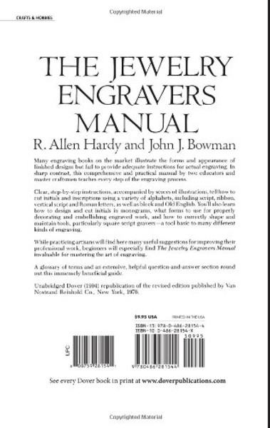 The Jewelry Engravers Manual (Dover Craft Books)