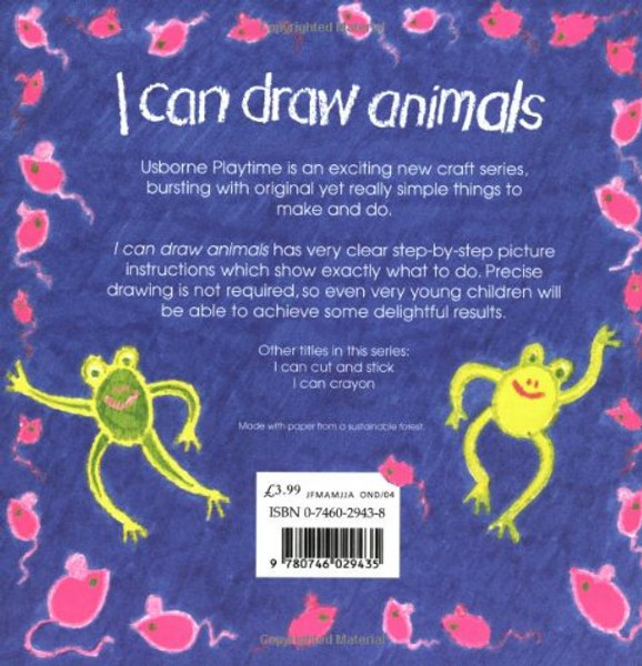 I Can Draw Animals (Usborne Playtime Series)