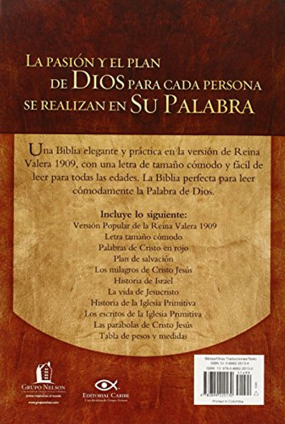 Biblia Letra Grande RV 1909 (Spanish Edition)