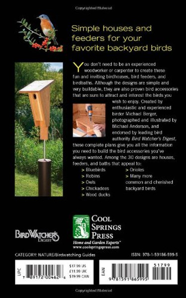 Easy Birdhouses & Feeders: Simple Projects to Attract & Retain the Birds You Want (BirdWatcher's Digest)