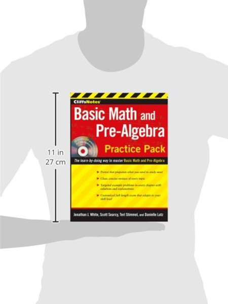 CliffsNotes Basic Math and Pre-Algebra Practice Pack with CD
