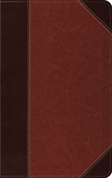 ESV Thinline Bible, TruTone, Brown/Cordovan, Portfolio Design,  Red Letter Text