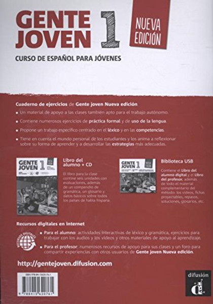 Gente joven 1. Nueva edicion - Cuaderno de ejercicios (Nivel A1.1) (Spanish Edition)