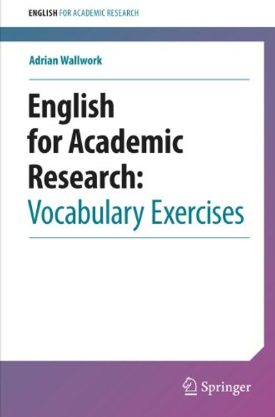 English for Academic Research: Vocabulary Exercises