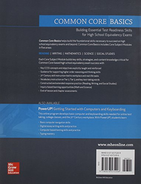 Common Core Basics, Reading Core Subject Module (BASICS & ACHIEVE)