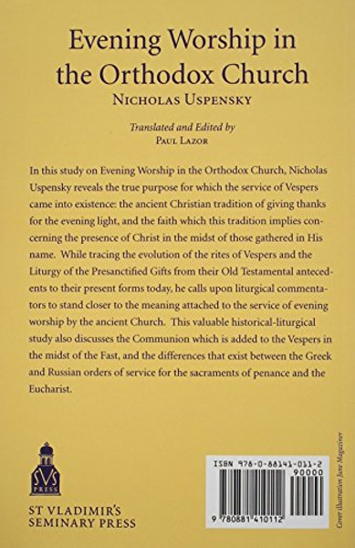 Evening Worship in the Orthodox Church (English and Russian Edition)