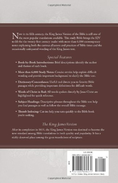 The KJV Study Bible - Indexed (King James Bible)