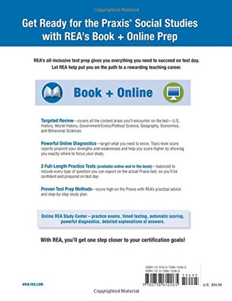 Praxis Social Studies Content Knowledge (5081): Book + Online (PRAXIS Teacher Certification Test Prep)