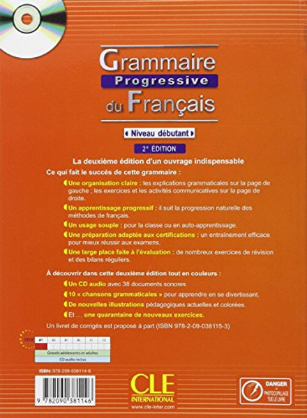 Grammaire Progressive Du Francais: Niveau Debutant (French Edition)