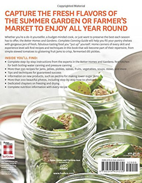 Better Homes and Gardens Complete Canning Guide: Freezing, Preserving, Drying (Better Homes and Gardens Cooking)