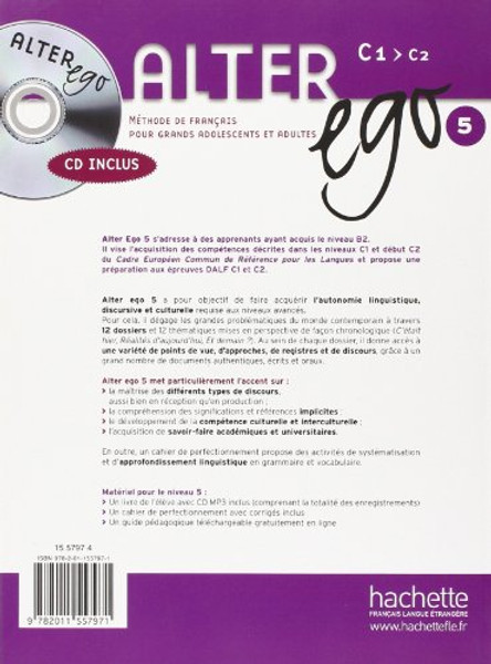 Alter Ego: Methode De Francais, No. 5: C1 > C2 (French Edition)