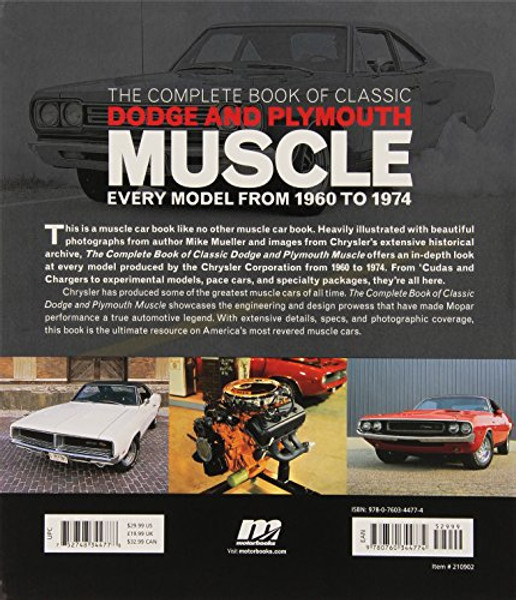 The Complete Book of Classic Dodge and Plymouth Muscle: Every Model from 1960 to 1974 (Complete Book Series)